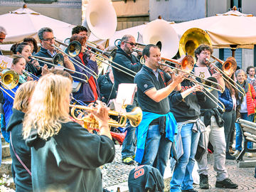 GuggenBand in piazza - Dì de la Brisaola a Chiavenna